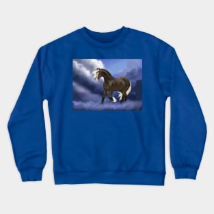 Silver Dapple Horse Crewneck Sweatshirt